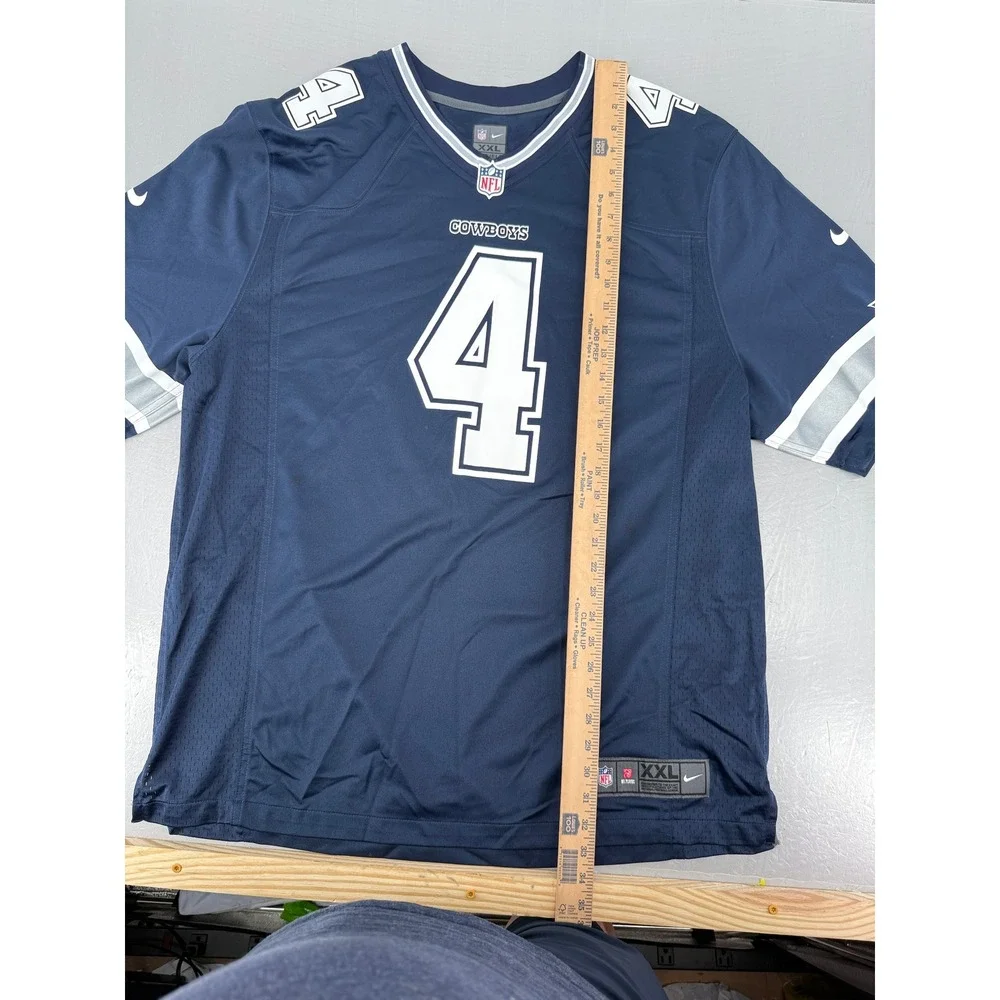 Nike Dallas Cowboys Dak Prescott 4 NFL Jersey Navy Blue Mens XXL 12548